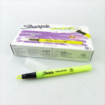 Sharpie ปากกาเน้นข้อความ Clear View STK <1/12> เหลือง